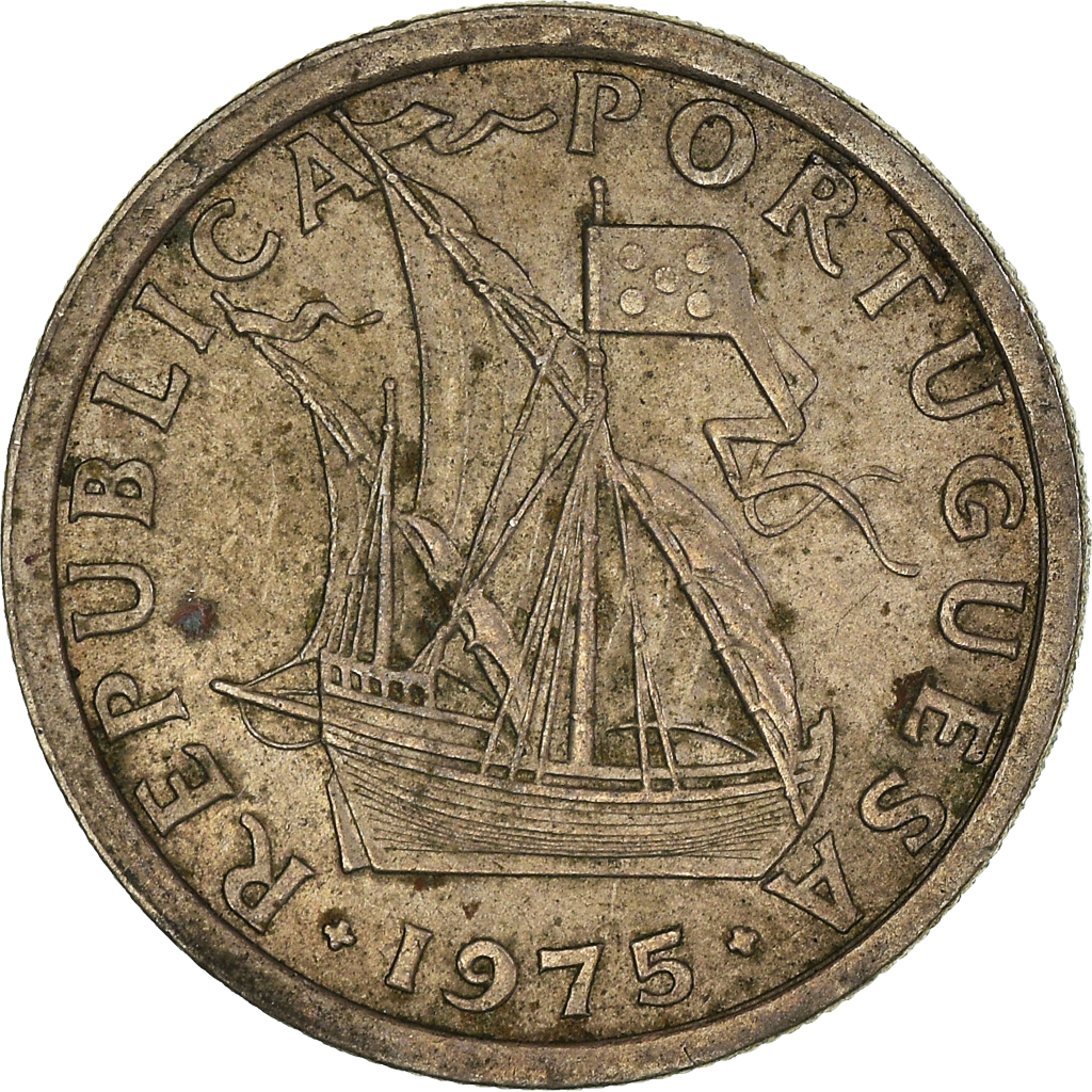 Moneda, Portugal, 2-1/2 Escudos, 1975