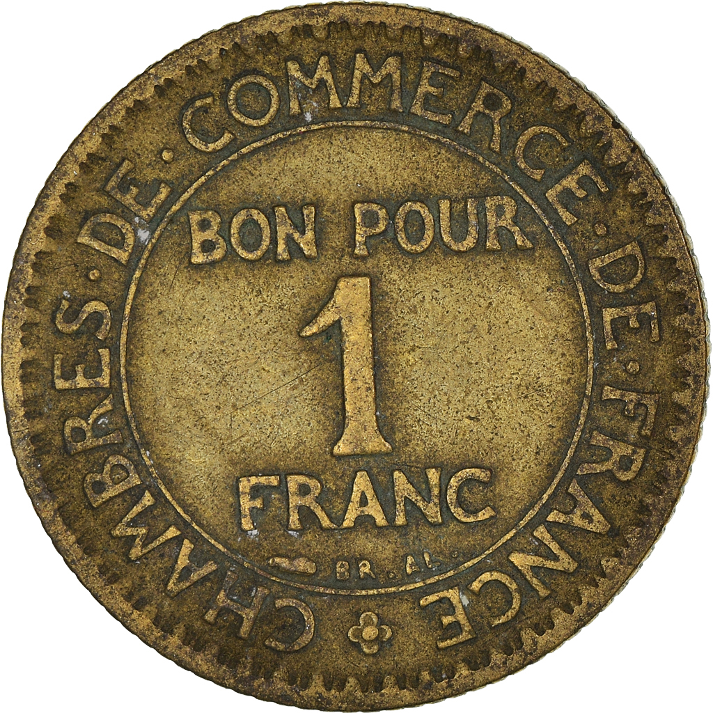 Moneda, Francia, Franc, 1922