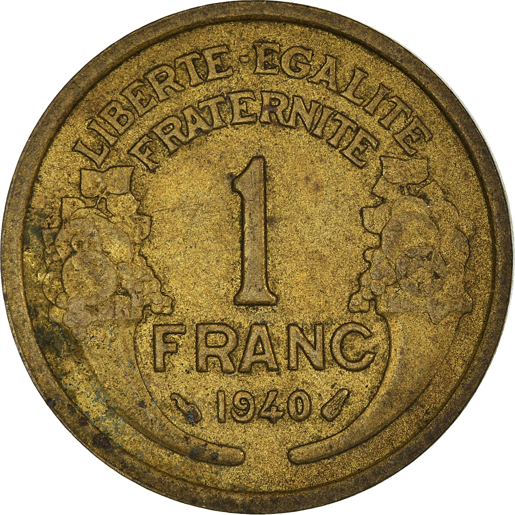 Moneda, Francia, Franc, 1940