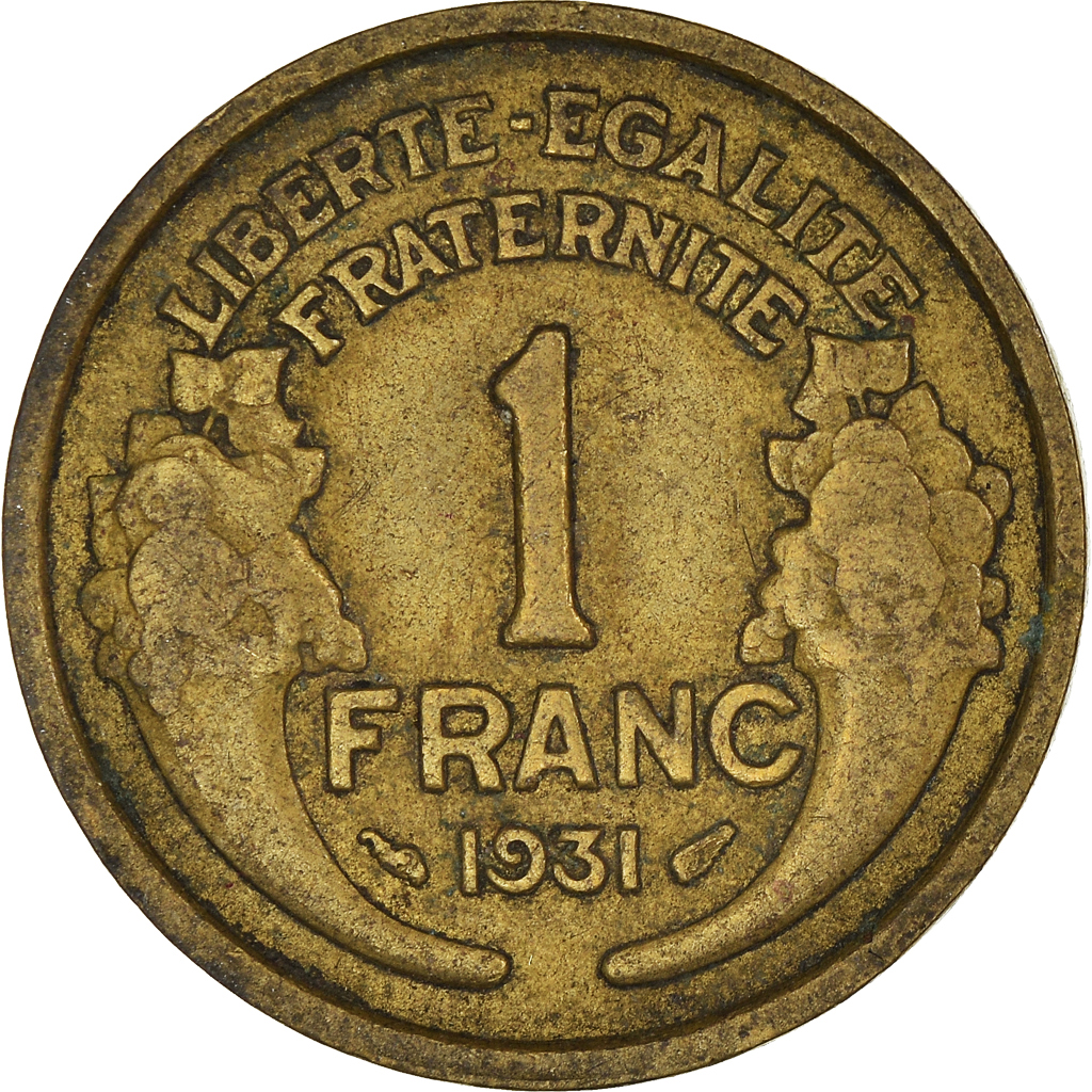 Moneda, Francia, Franc, 1931