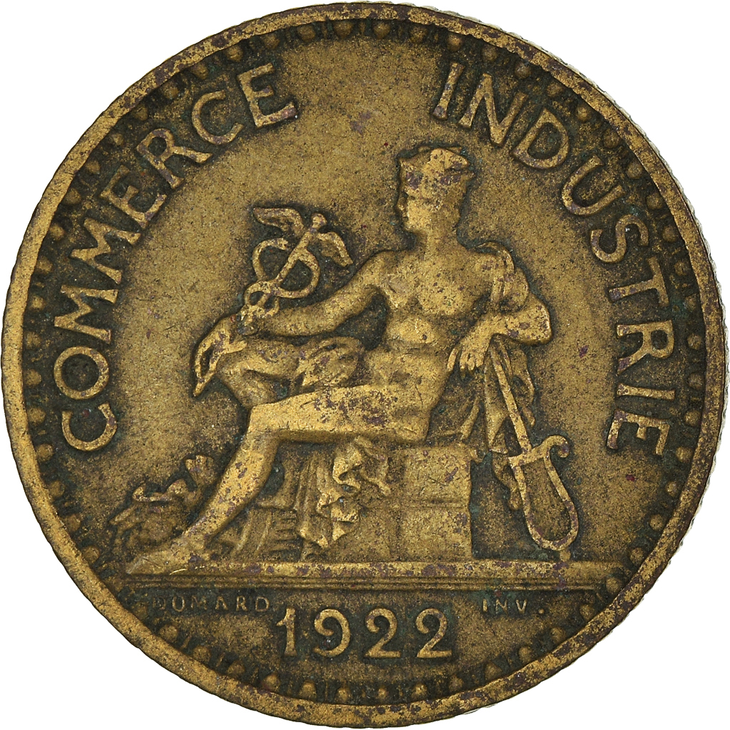 Moneda, Francia, Franc, 1922