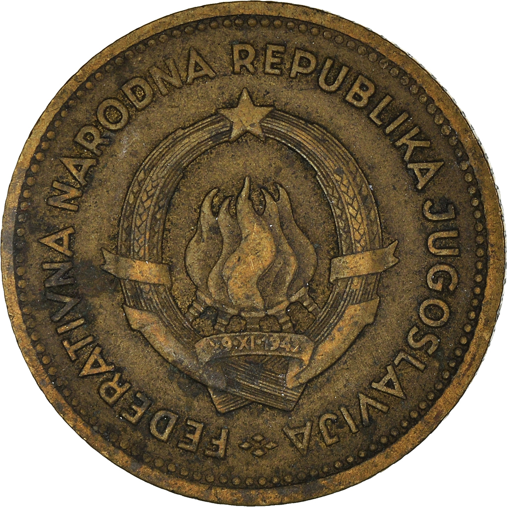 Moneda, Yugoslavia, 10 Dinara, 1955