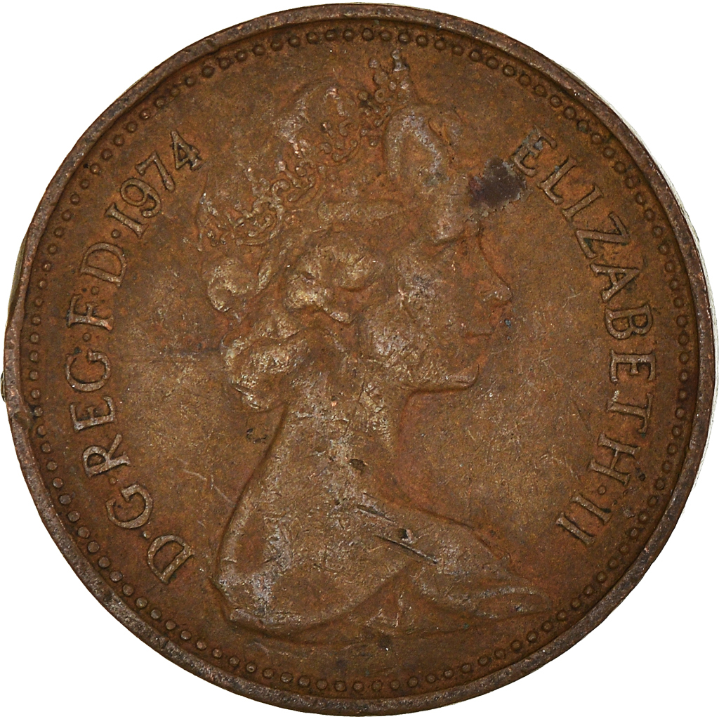 Moneda, Gran Bretaña, New Penny, 1974