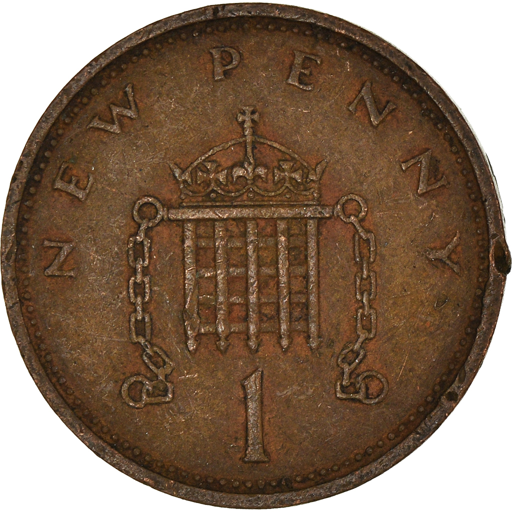 Moneda, Gran Bretaña, New Penny, 1974