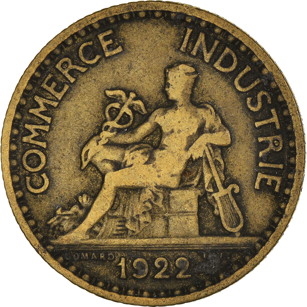 Moneda, Francia, Franc, 1922