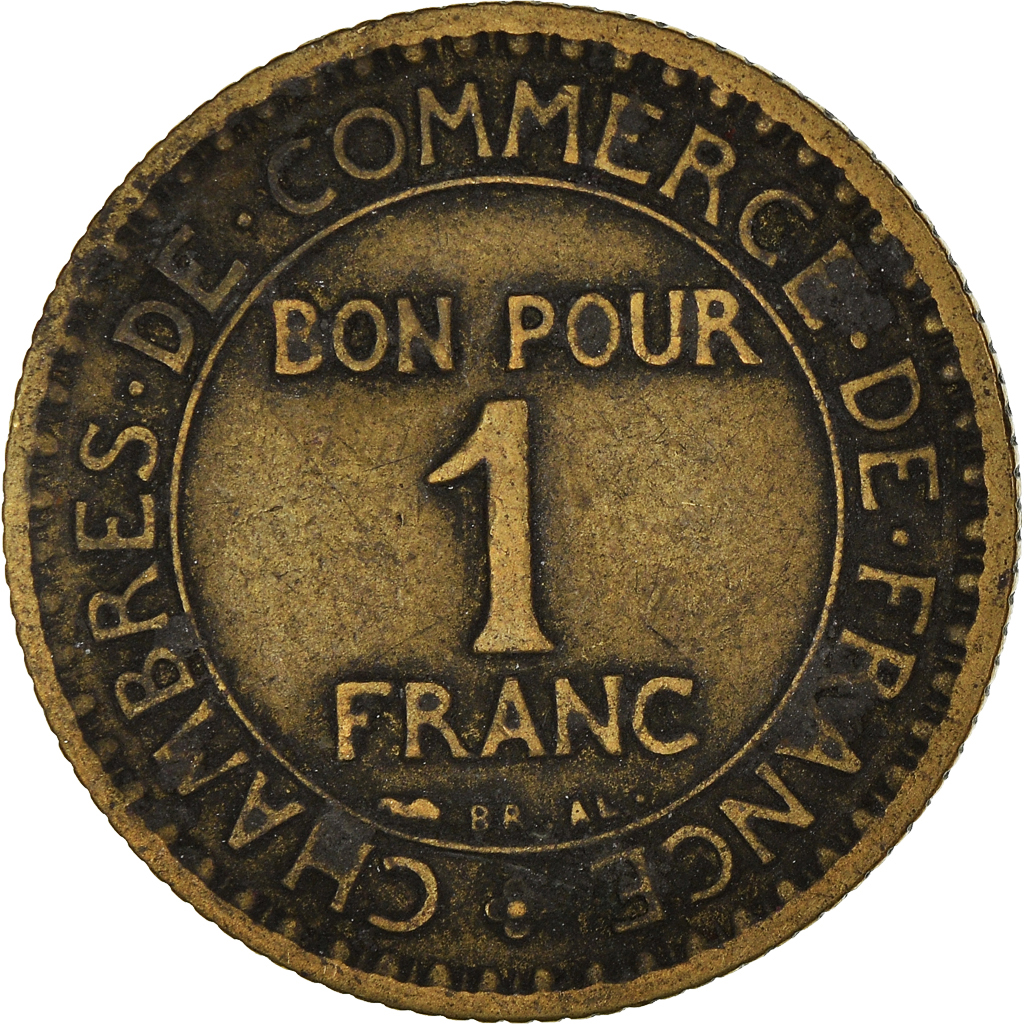 Moneda, Francia, Franc, 1922