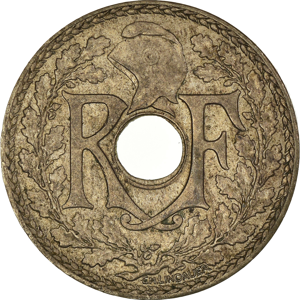 Moneda, Francia, 25 Centimes, 1939
