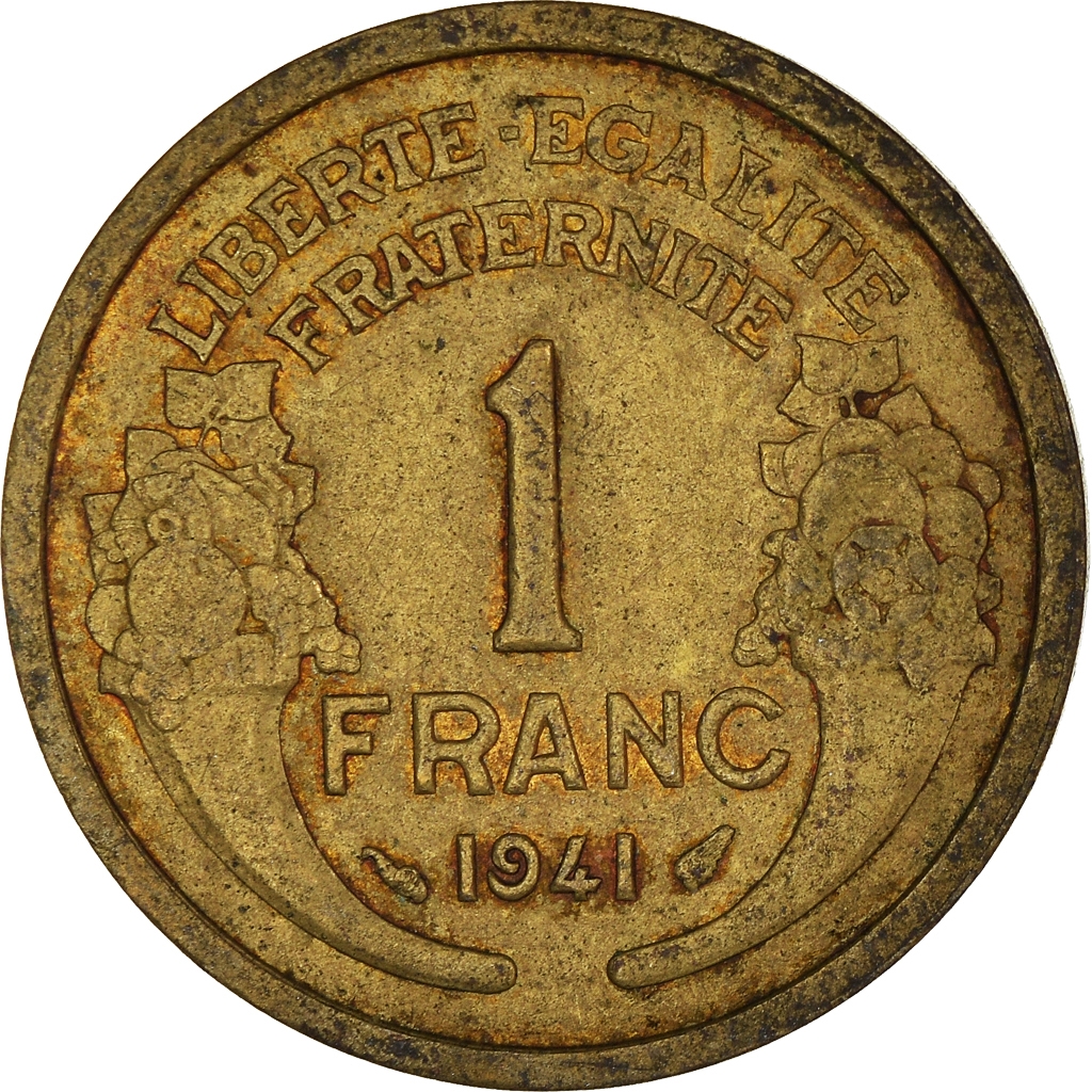 Moneda, Francia, Franc, 1941