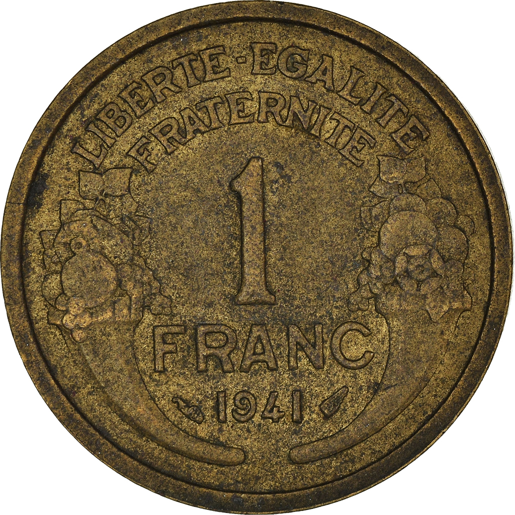 Moneda, Francia, Franc, 1941