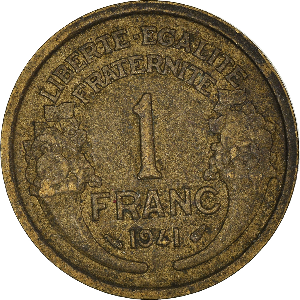Moneda, Francia, Franc, 1941