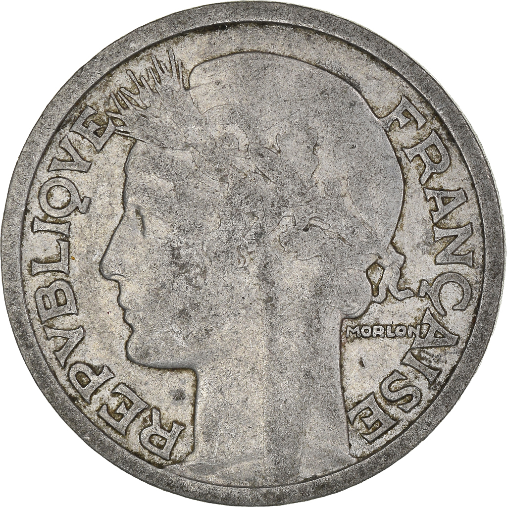 Moneda, Francia, 2 Francs, 1945