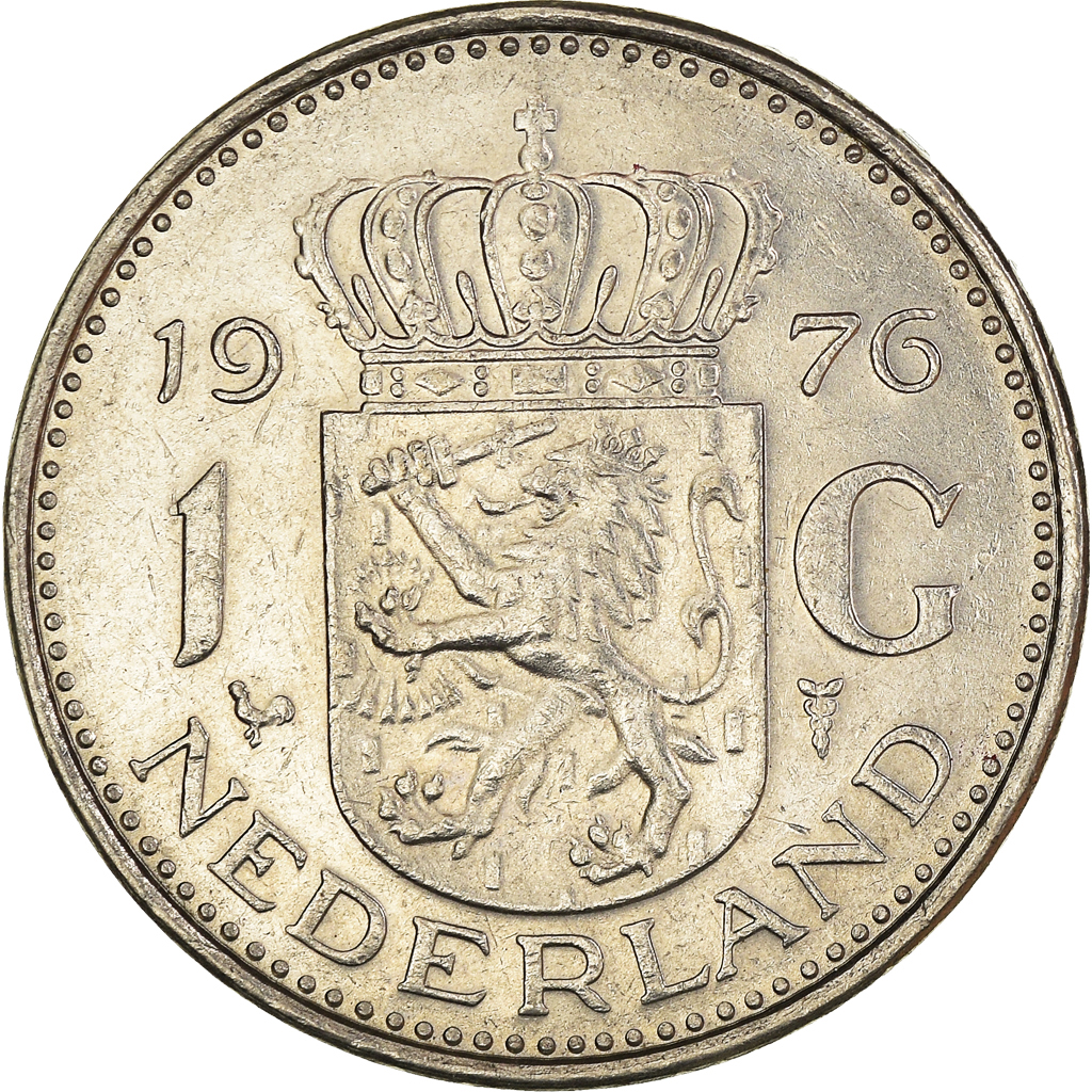 Moneda, Países Bajos, Gulden, 1976