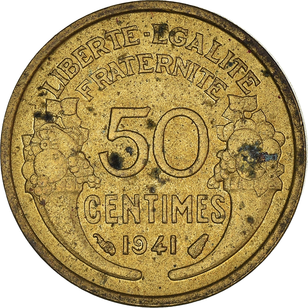 Moneda, Francia, 50 Centimes, 1941