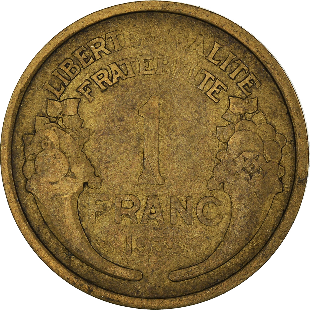 Moneda, Francia, Franc, 1934