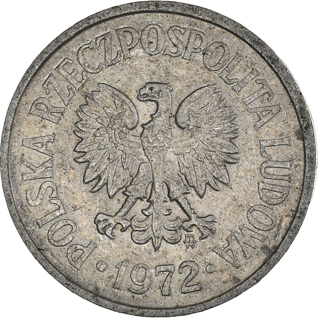 Moneda, Polonia, 10 Groszy, 1972