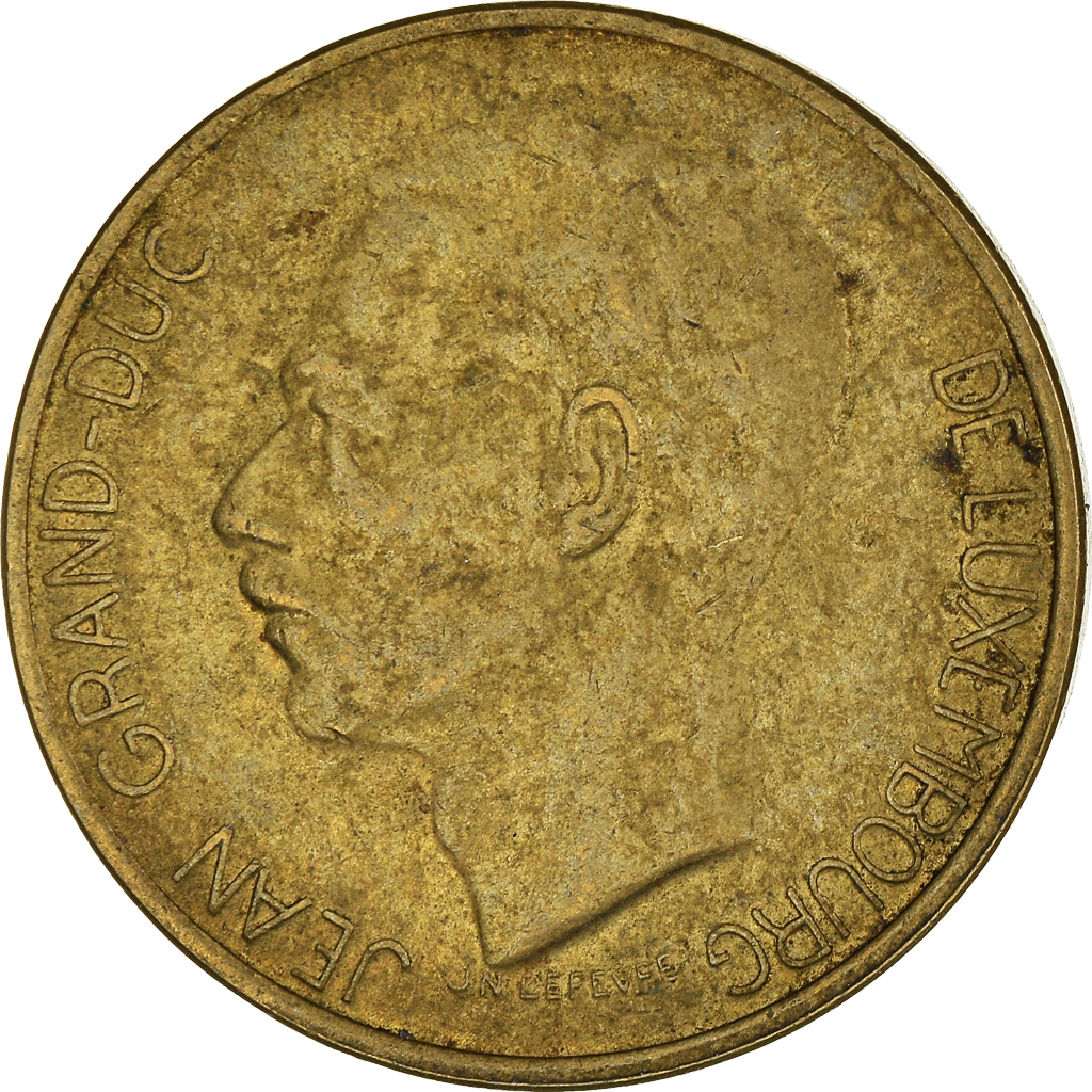 Moneda, Luxemburgo, 5 Francs, 1986