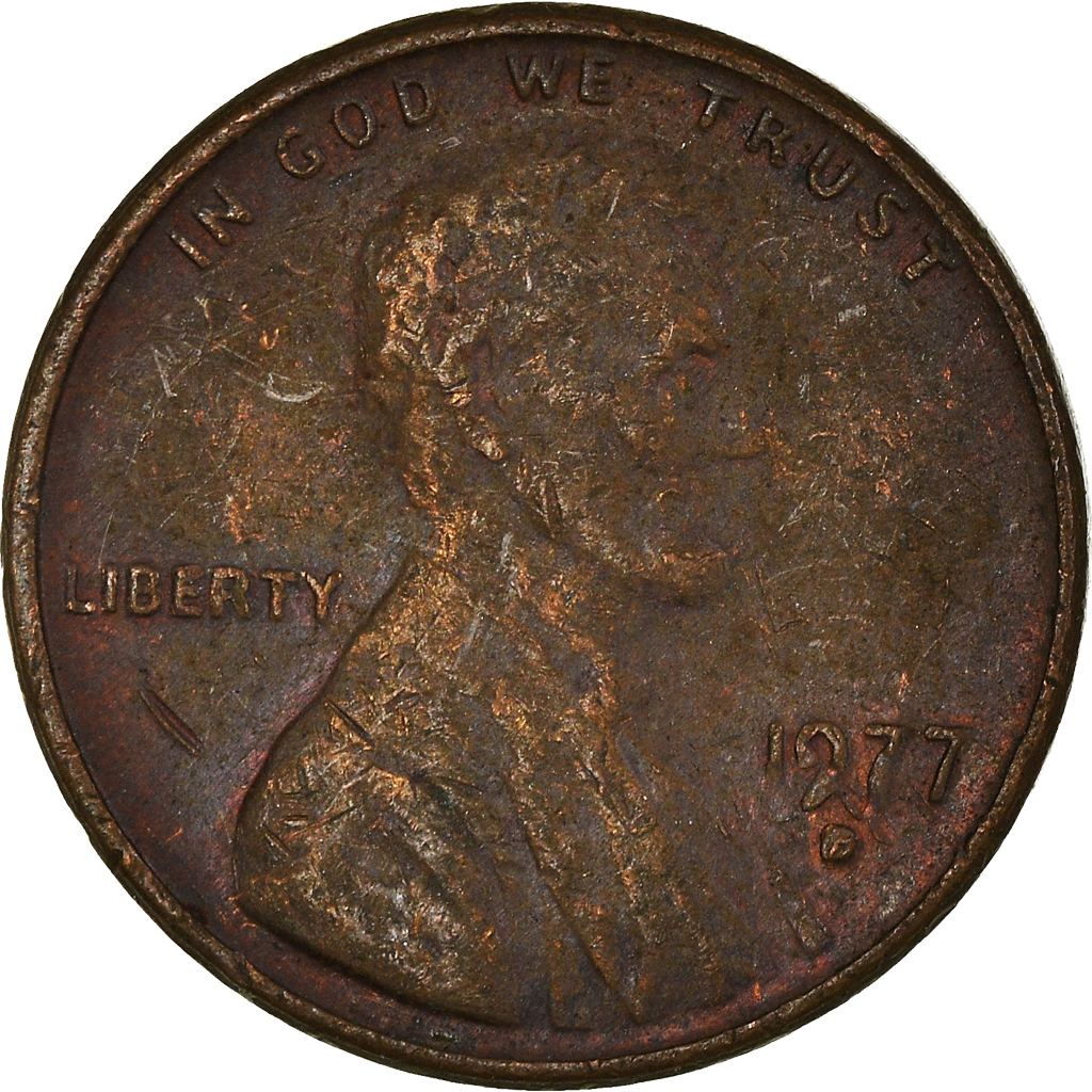 Moneda, Estados Unidos, Cent, 1977