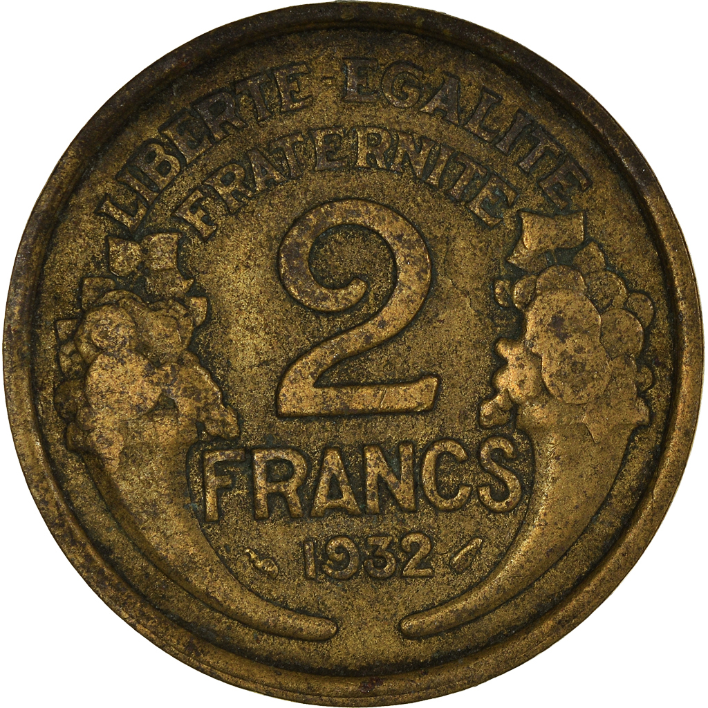 Moneda, Francia, 2 Francs, 1932