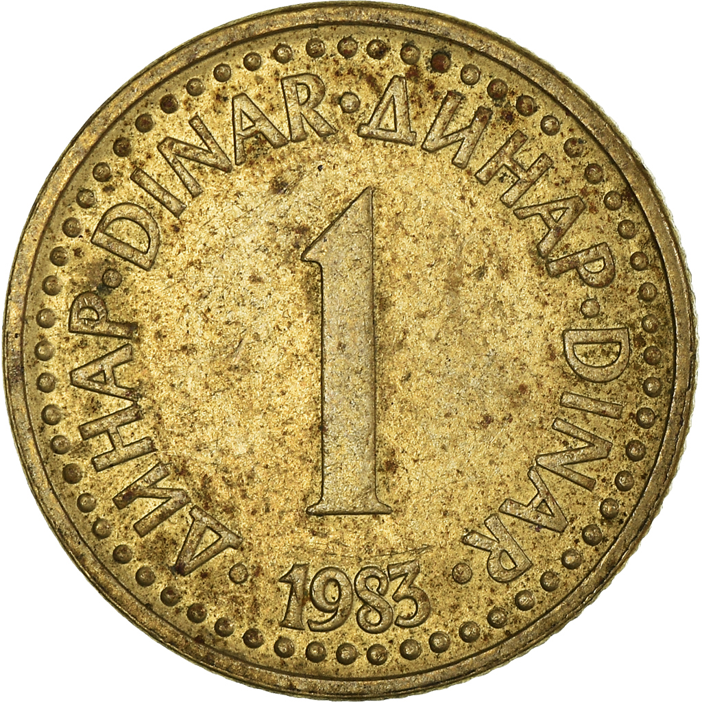 Moneda, Yugoslavia, Dinar, 1983