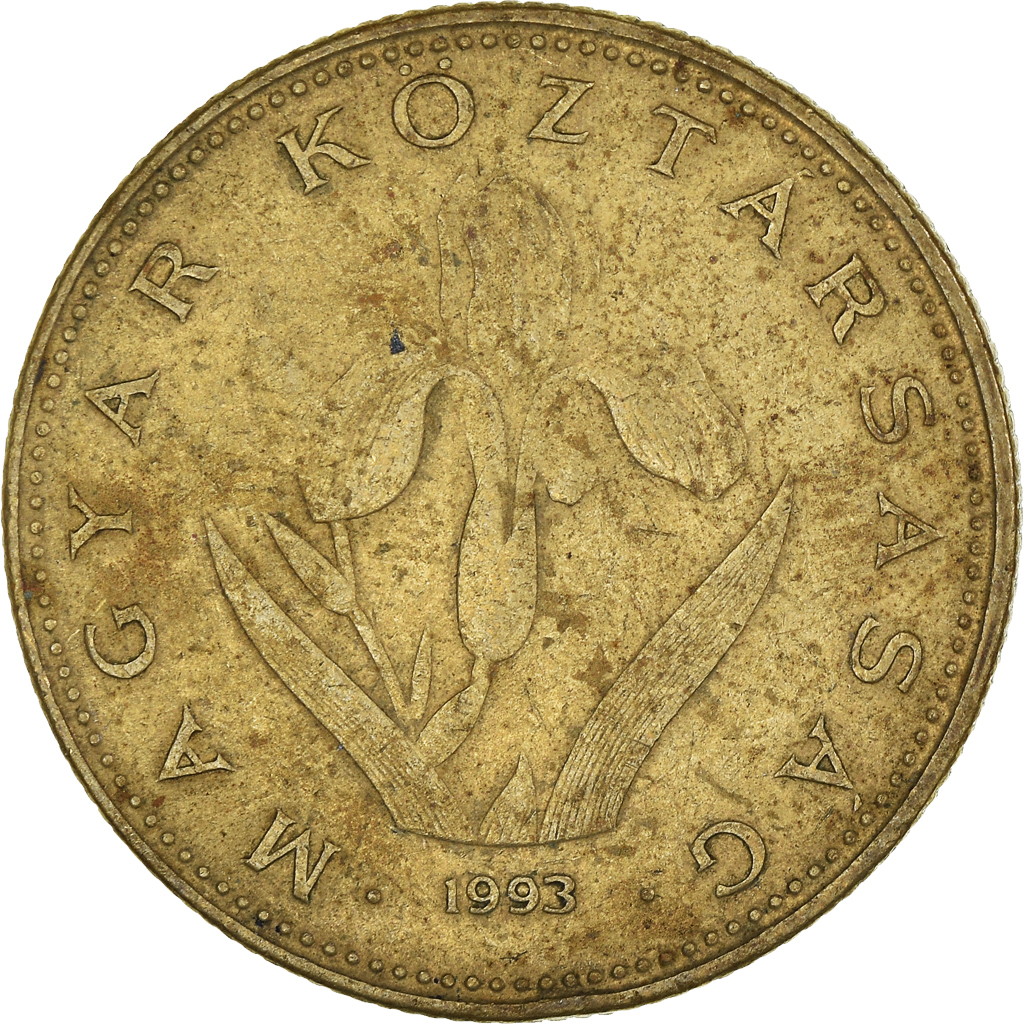 Moneda, Hungría, 20 Forint, 1993