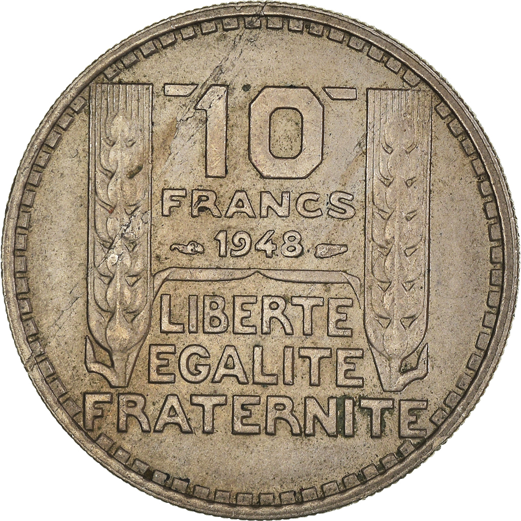 Moneda, Francia, 10 Francs, 1948