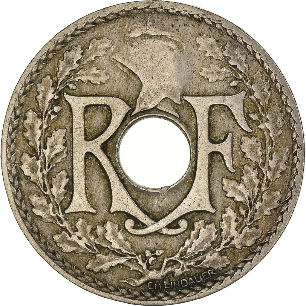 Moneda, Francia, 25 Centimes, 1922