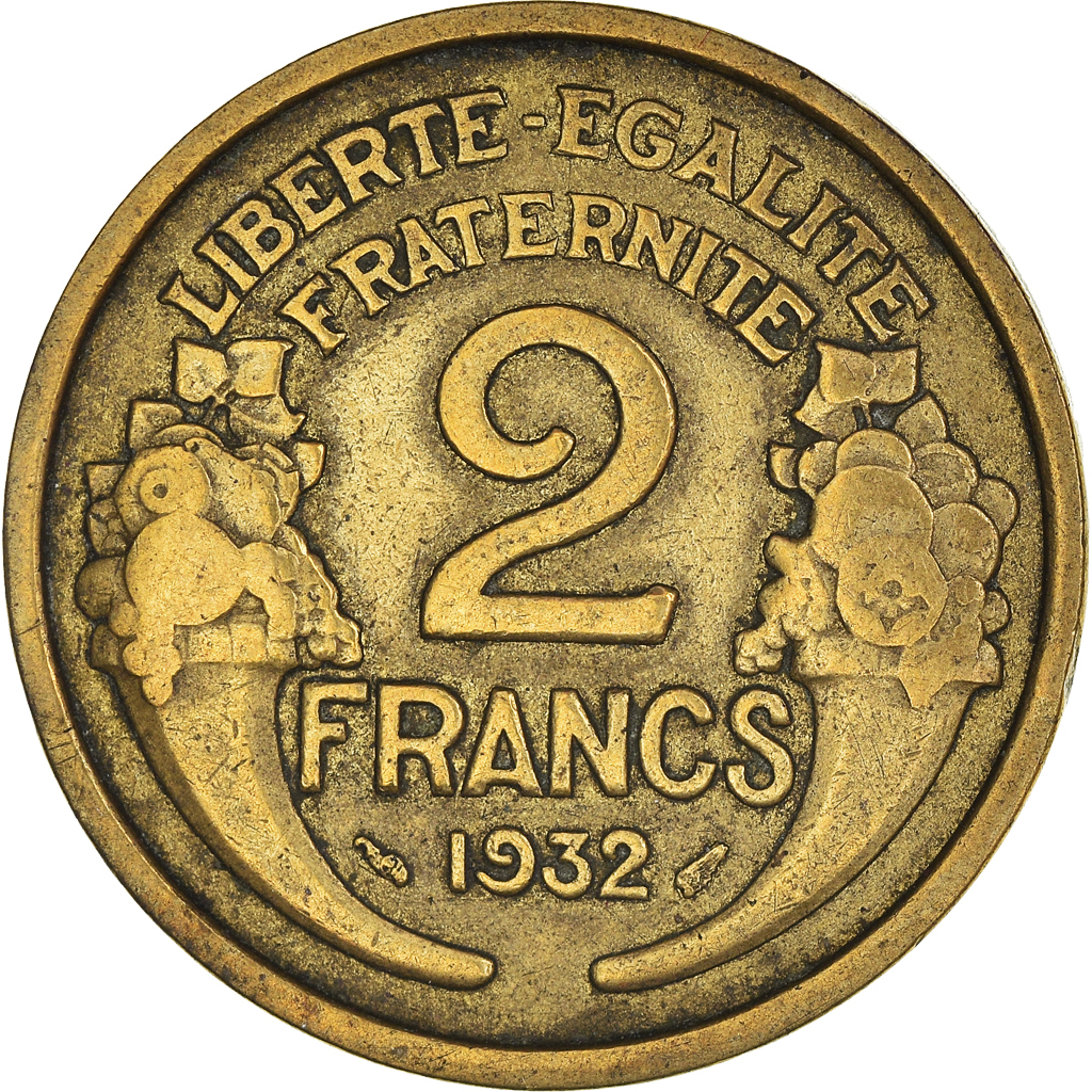 Moneda, Francia, 2 Francs, 1932