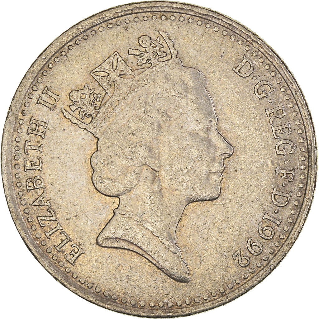Moneda, Gran Bretaña, 10 Pence, 1992