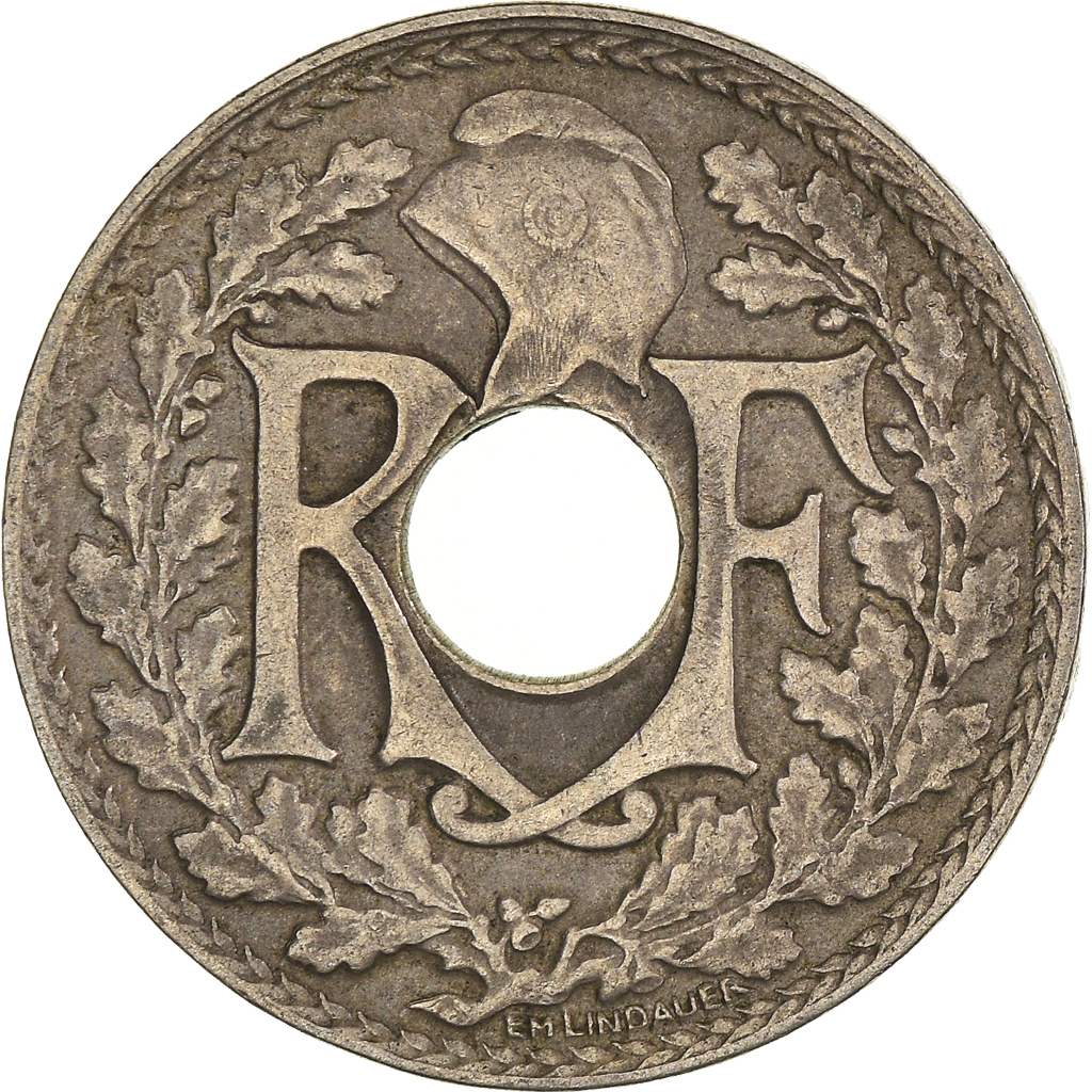 Moneda, Francia, 10 Centimes, 1924