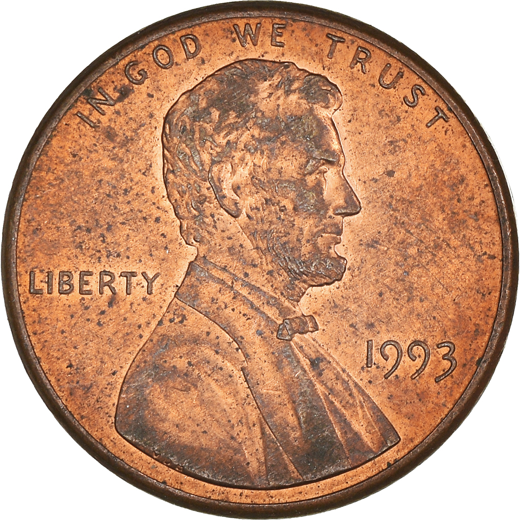 Moneda, Estados Unidos, Cent, 1993