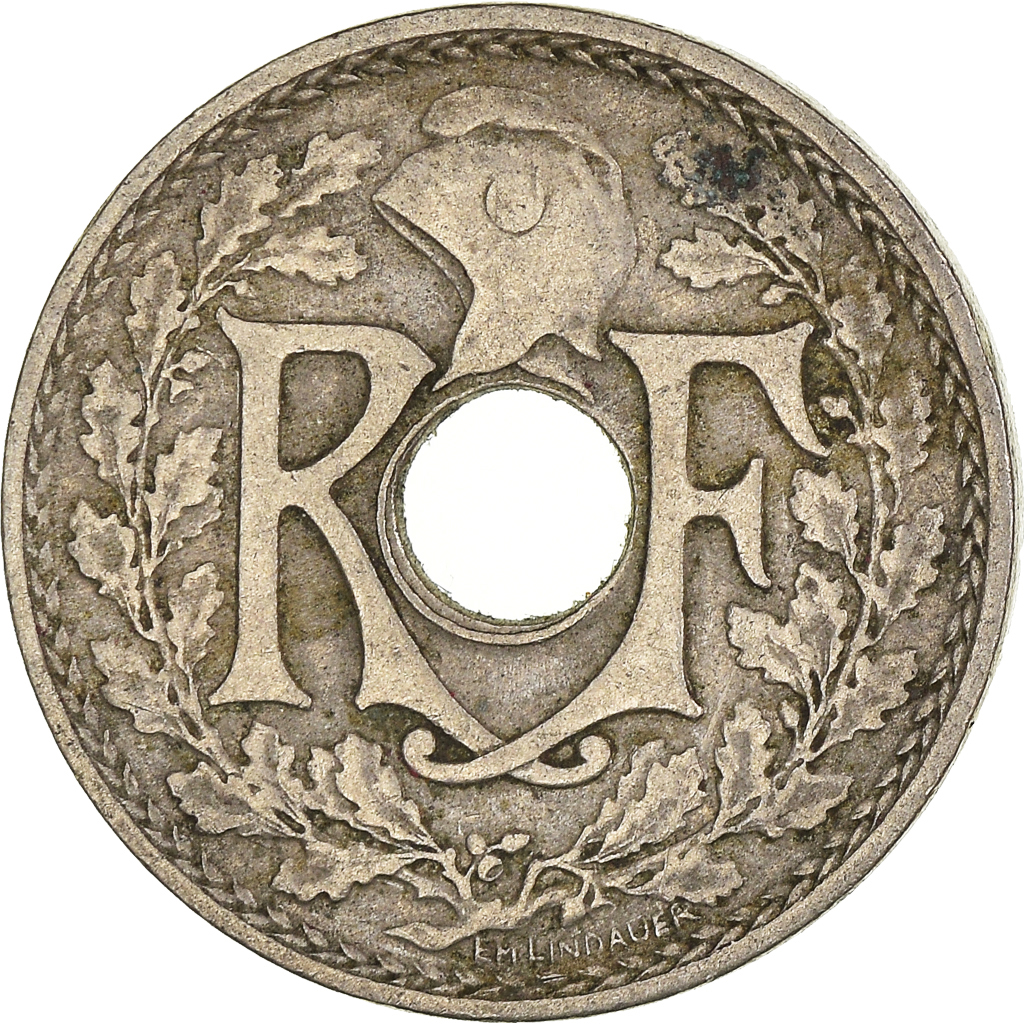 Moneda, Francia, 5 Centimes, 1920