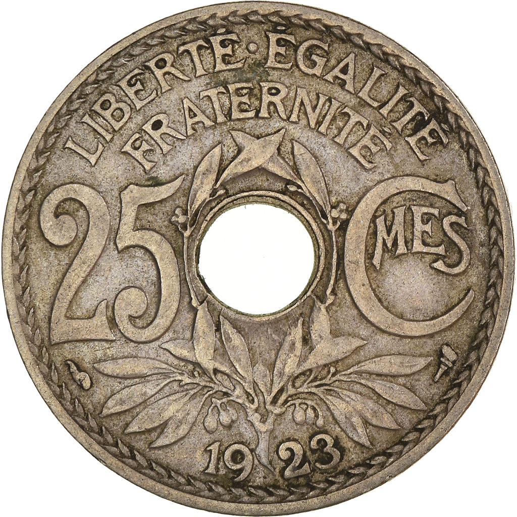 Moneda, Francia, 25 Centimes, 1923