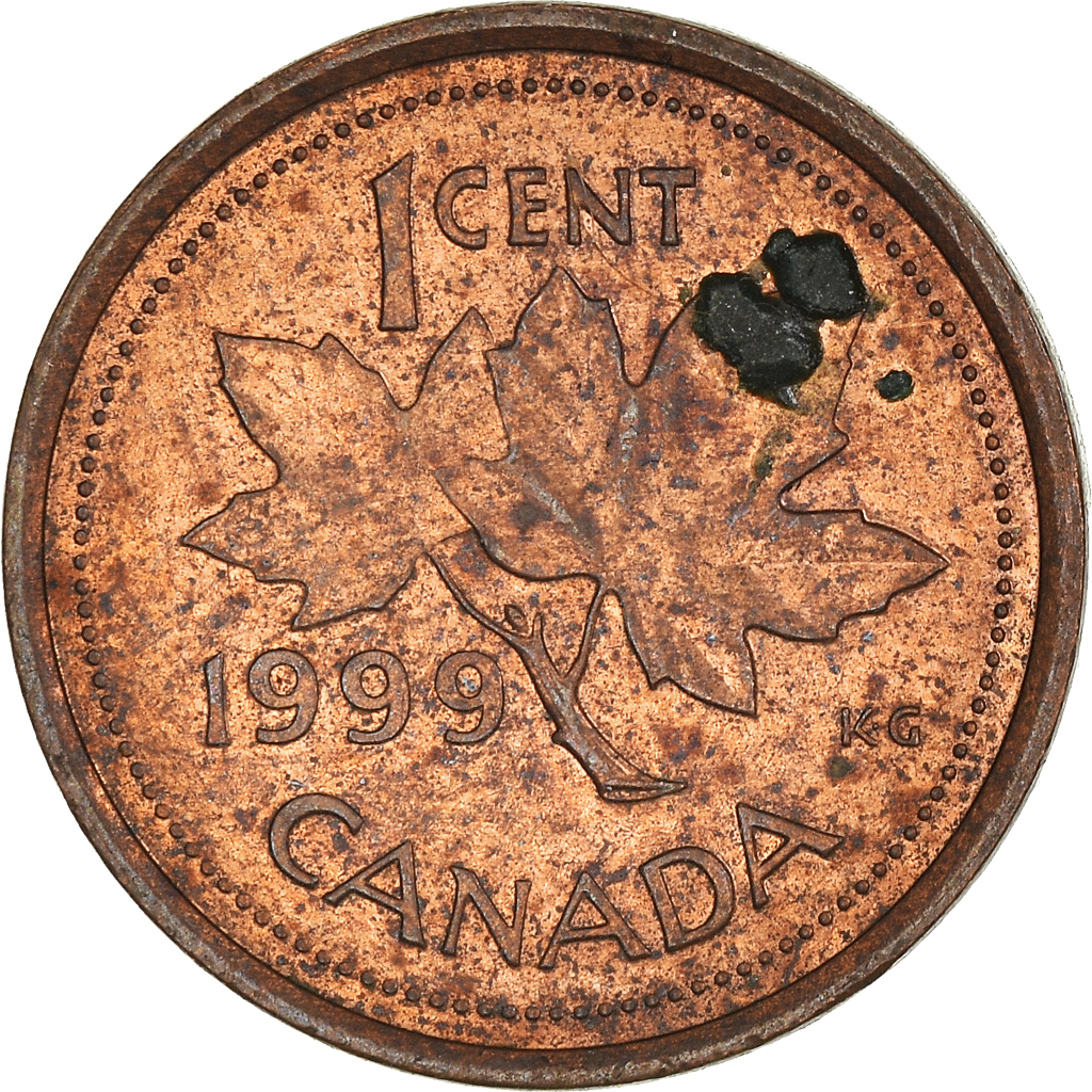 Moneda, Canadá, Cent, 1999