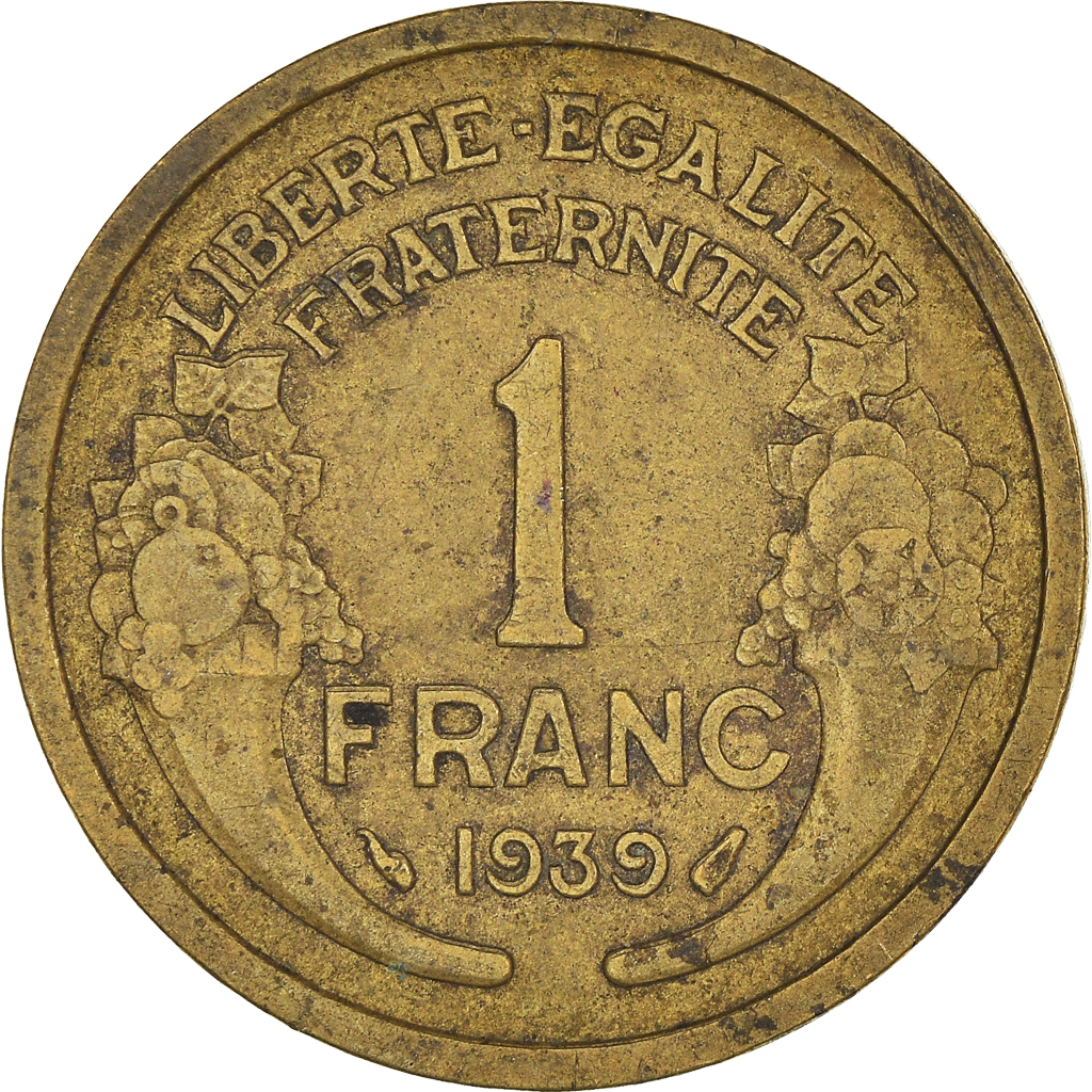 Moneda, Francia, Franc, 1939