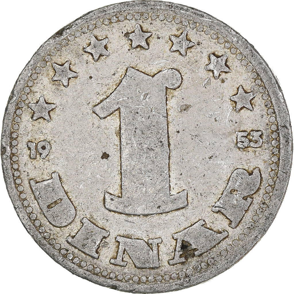 Moneda, Yugoslavia, Dinar, 1953