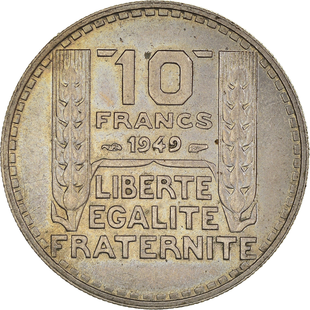 Moneda, Francia, 10 Francs, 1949