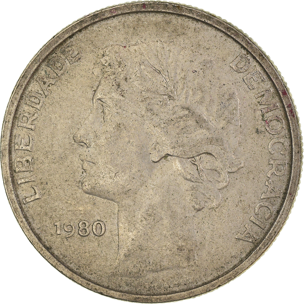 Moneda, Portugal, 25 Escudos, 1980