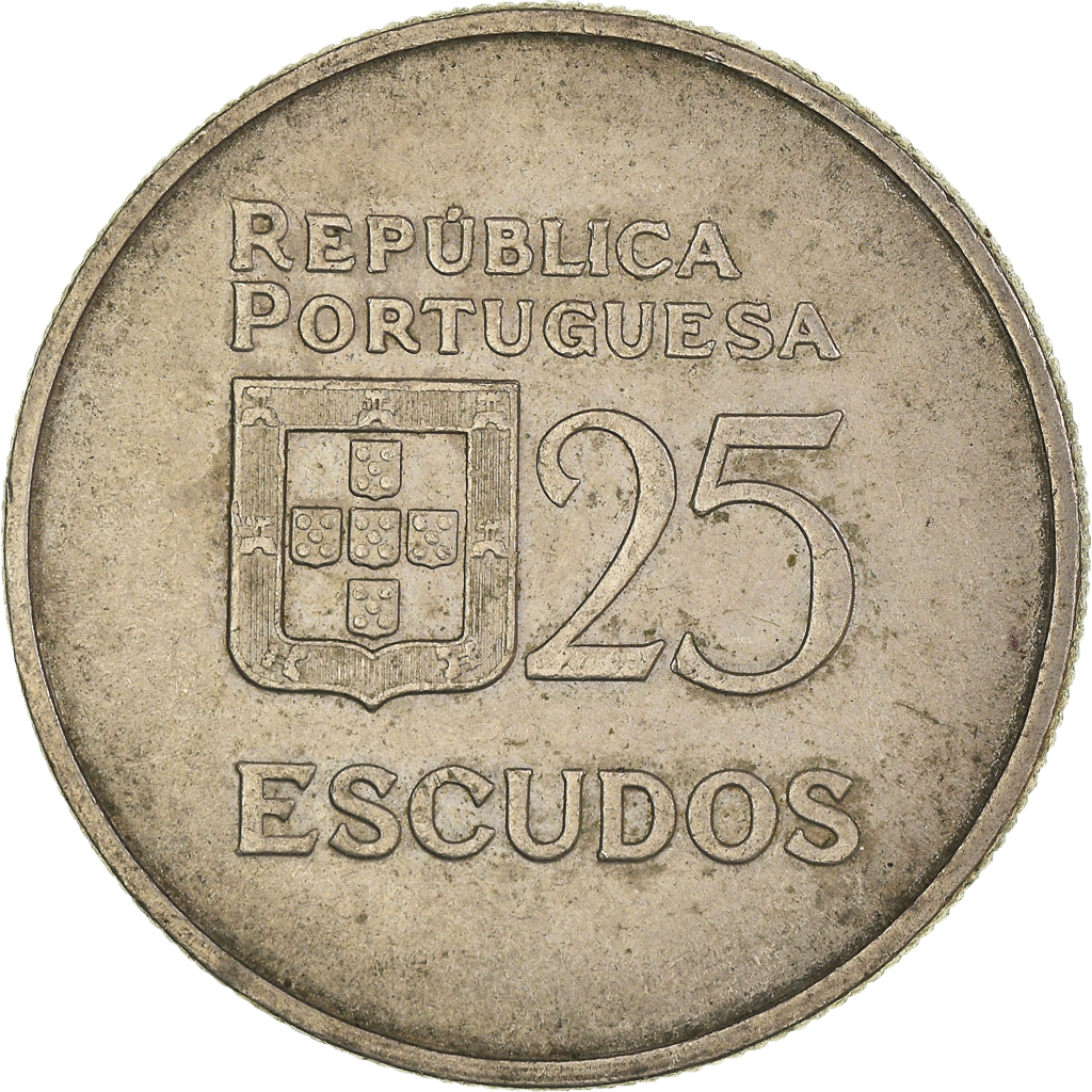 Moneda, Portugal, 25 Escudos, 1980