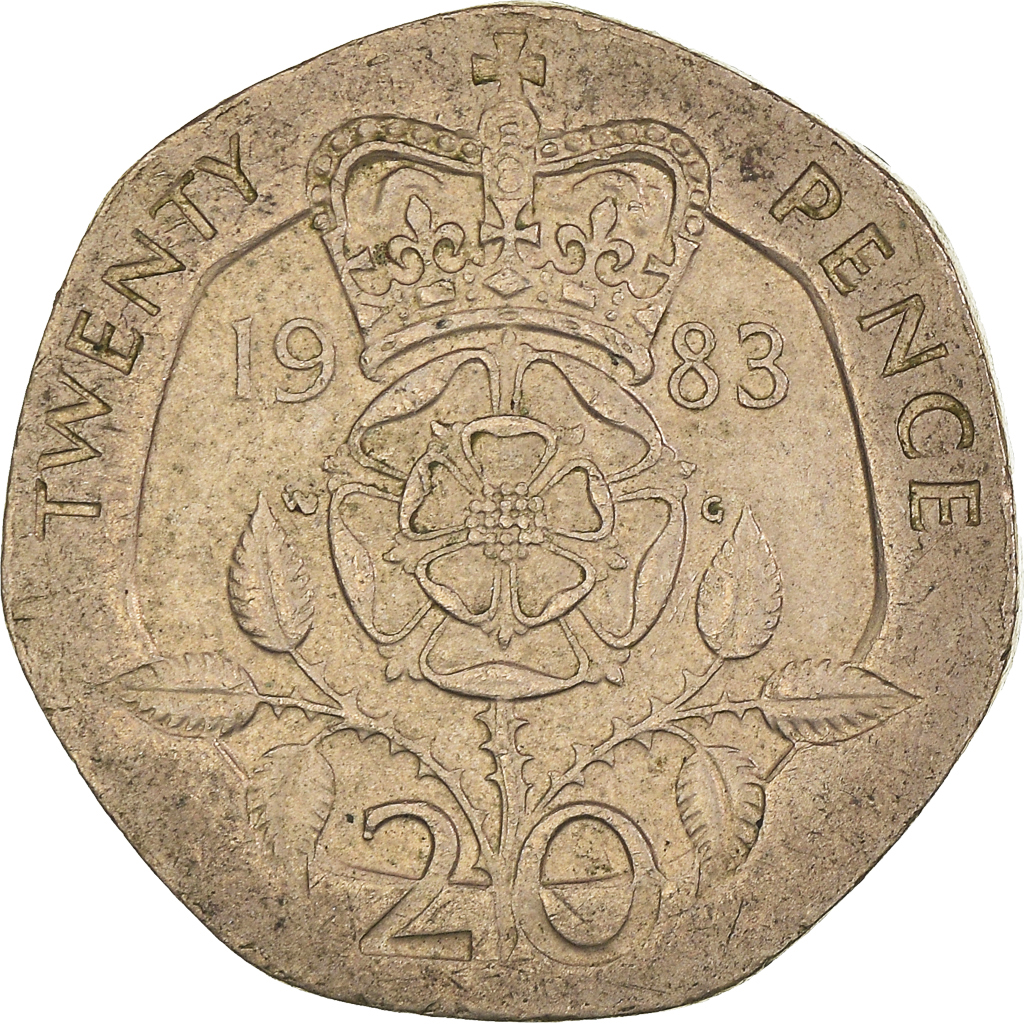 Moneda, Gran Bretaña, 20 Pence, 1983