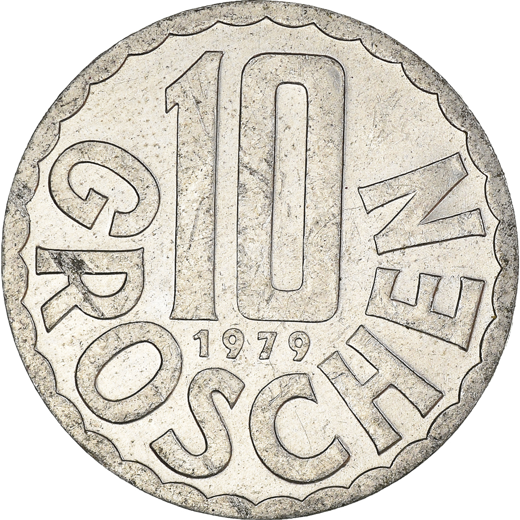Moneda, Austria, 10 Groschen, 1979