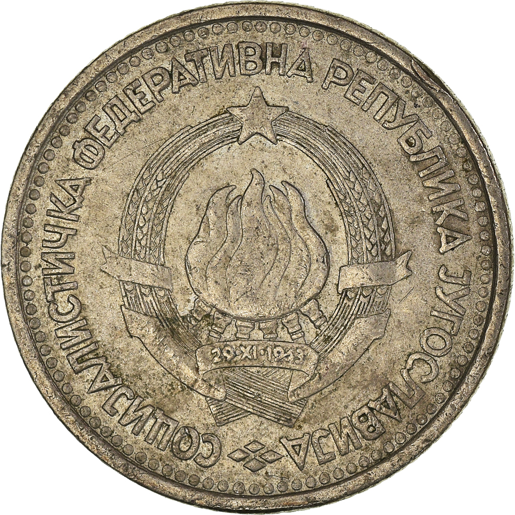 Moneda, Yugoslavia, Dinar, 1965