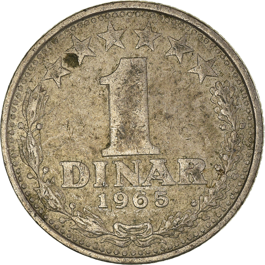 Moneda, Yugoslavia, Dinar, 1965