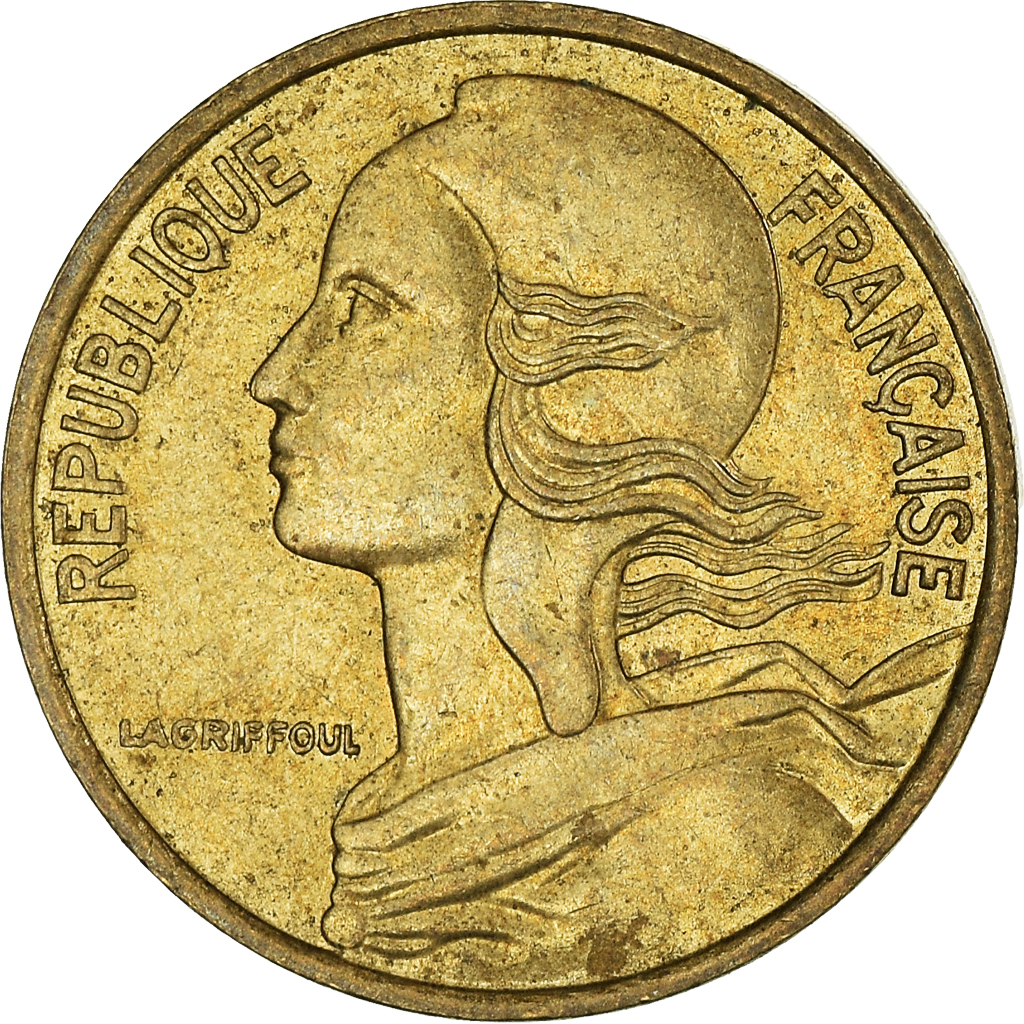 Moneda, Francia, 5 Centimes, 1990