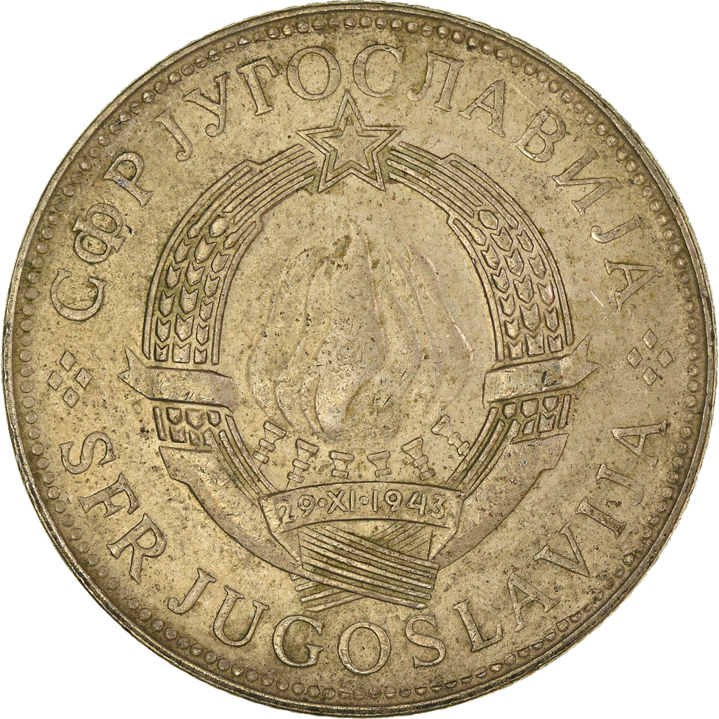 Moneda, Yugoslavia, 10 Dinara, 1977