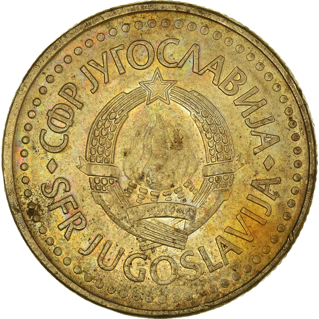 Moneda, Yugoslavia, 5 Dinara, 1983
