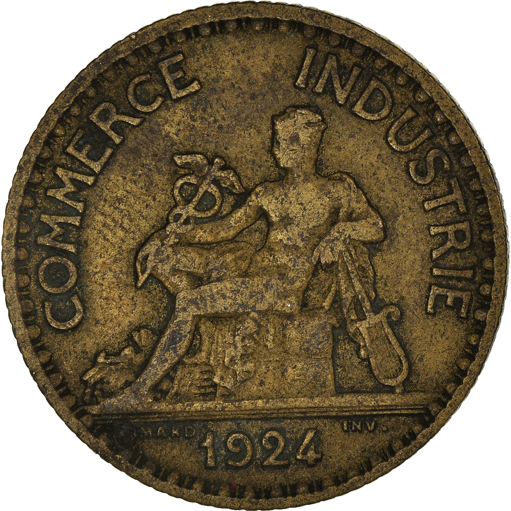 Moneda, Francia, Franc, 1924