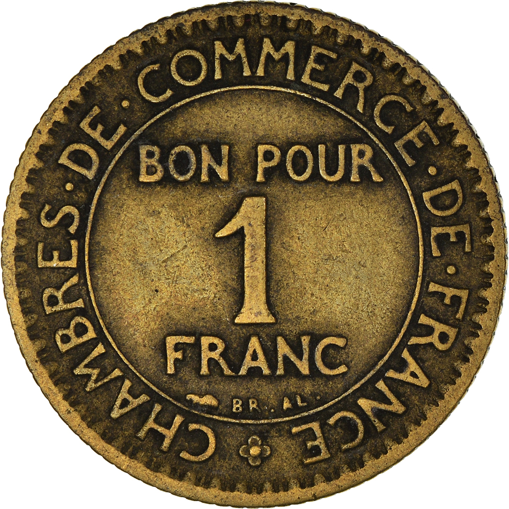 Moneda, Francia, Franc, 1922