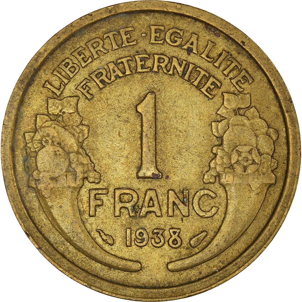Moneda, Francia, Franc, 1938