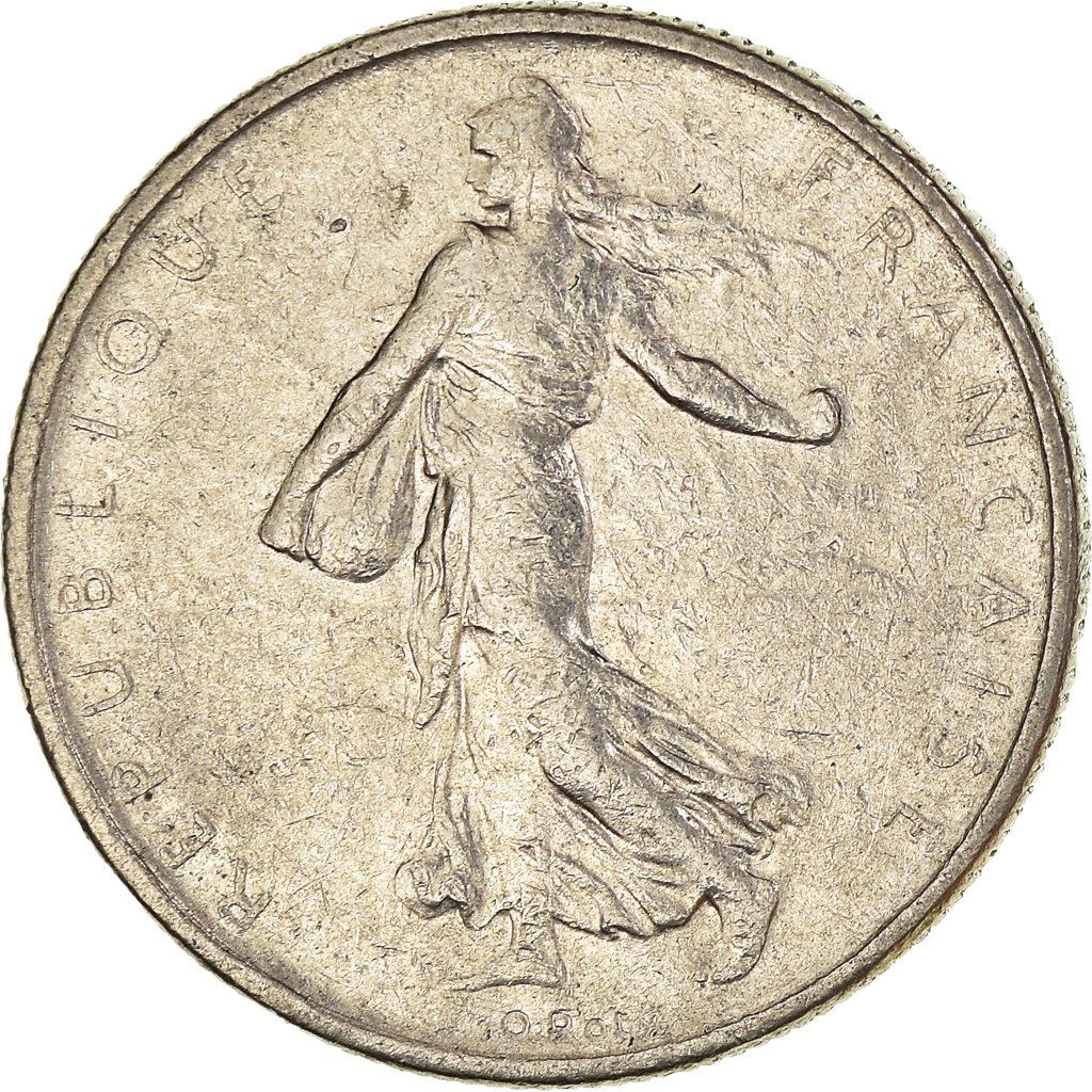 Moneda, Francia, 1/2 Franc, 1965