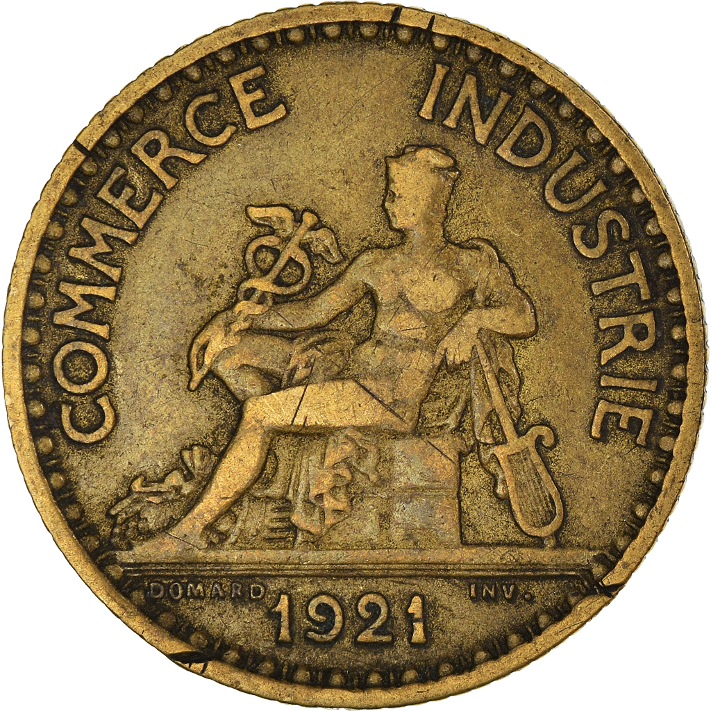 Moneda, Francia, Franc, 1921